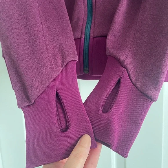 Purple-Maroon-Magenta Full-Zip The North Face Jacket - Picture 3 of 8